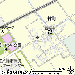 滋賀県近江八幡市竹町321周辺の地図
