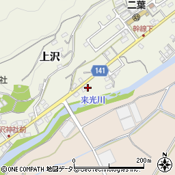 静岡県田方郡函南町上沢653周辺の地図