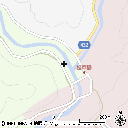 愛知県設楽町（北設楽郡）松戸（イオケドチ）周辺の地図
