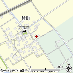 滋賀県近江八幡市竹町51周辺の地図