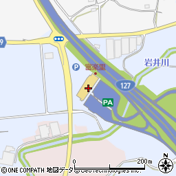 「道の駅」富楽里とみやまトイレ周辺の地図