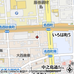 中日新聞　大手西・高橋新聞店周辺の地図