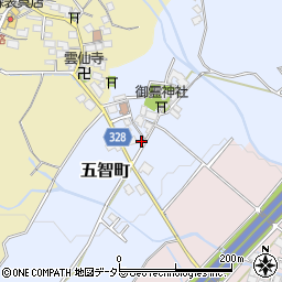 滋賀県東近江市五智町138周辺の地図