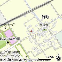 滋賀県近江八幡市竹町309周辺の地図