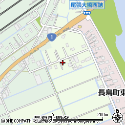 三重県桑名市長島町殿名870周辺の地図