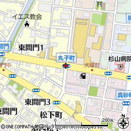 丸子町周辺の地図