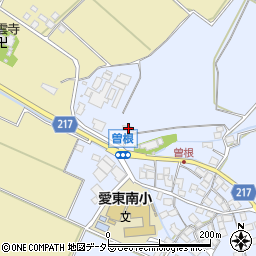 滋賀県東近江市曽根町1501周辺の地図