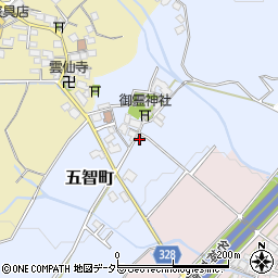 滋賀県東近江市五智町421周辺の地図