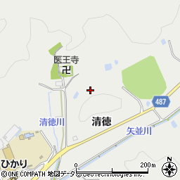 愛知県豊田市矢並町清徳周辺の地図