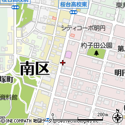 名鉄協商明円町駐車場周辺の地図