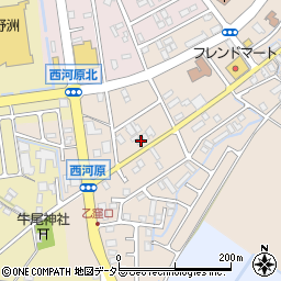 滋賀県野洲市西河原2261周辺の地図
