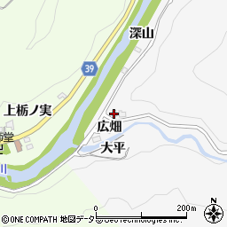愛知県豊田市下国谷町広畑周辺の地図