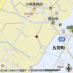 滋賀県東近江市中小路町262周辺の地図