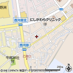 滋賀県野洲市西河原2262周辺の地図