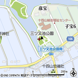愛知県弥富市鳥ケ地町東川田周辺の地図