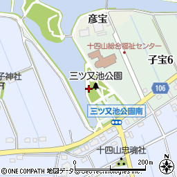 愛知県弥富市鳥ケ地町（東川田）周辺の地図