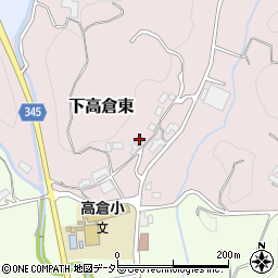 岡山県津山市下高倉東1949周辺の地図