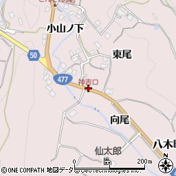 神吉口周辺の地図