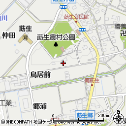 愛知県みよし市莇生町鳥居前周辺の地図