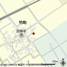 滋賀県近江八幡市竹町46-1周辺の地図