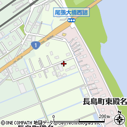 三重県桑名市長島町殿名874周辺の地図