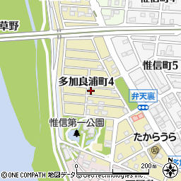 愛知県名古屋市港区多加良浦町4丁目周辺の地図