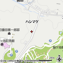 愛知県豊田市池田町ハシマゲ周辺の地図