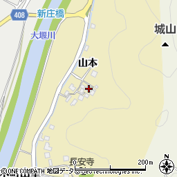 京都府南丹市八木町山室山本35周辺の地図