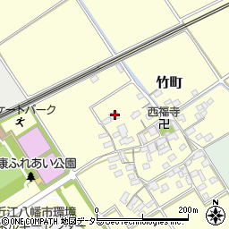 滋賀県近江八幡市竹町312周辺の地図