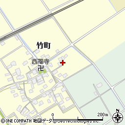 滋賀県近江八幡市竹町47-2周辺の地図