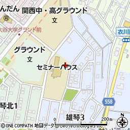 滋賀県大津市雄琴3丁目33周辺の地図