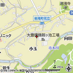 愛知県豊田市岩滝町小玉周辺の地図
