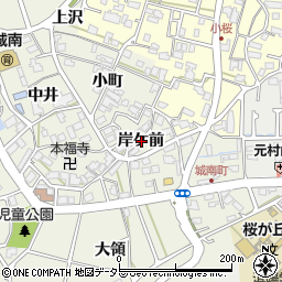 京都府南丹市園部町城南町岸ケ前周辺の地図