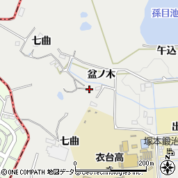 愛知県豊田市太平町周辺の地図