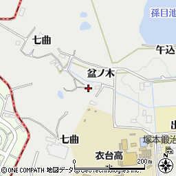 愛知県豊田市太平町周辺の地図