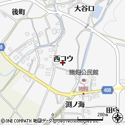 京都府南丹市八木町諸畑西コウ5周辺の地図