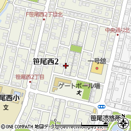三重県東員町（員弁郡）笹尾西周辺の地図
