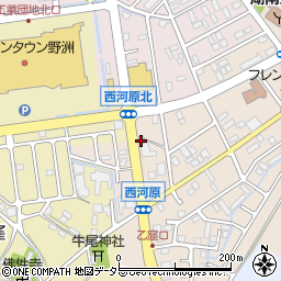 滋賀県野洲市西河原2223周辺の地図