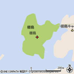 櫛島周辺の地図