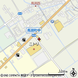 滋賀三菱自動車販売（株）近江八幡店・クリーンカー近江八幡周辺の地図