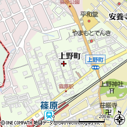 滋賀県近江八幡市上野町周辺の地図