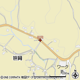 笹岡周辺の地図
