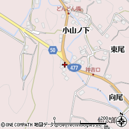 京都府南丹市八木町神吉向岸周辺の地図