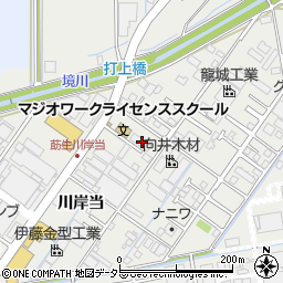 愛知県みよし市莇生町川岸当周辺の地図