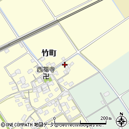 滋賀県近江八幡市竹町47周辺の地図