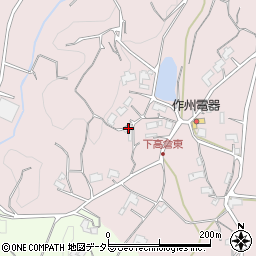 岡山県津山市下高倉東1849周辺の地図