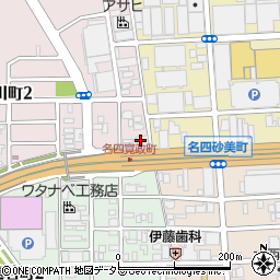 ＥＮＥＯＳ名四品川町ＳＳ周辺の地図