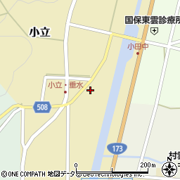 兵庫県丹波篠山市小立261-3周辺の地図