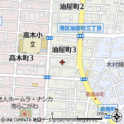 愛知県名古屋市港区油屋町3丁目38周辺の地図