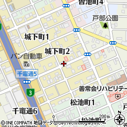 愛知県名古屋市南区城下町周辺の地図